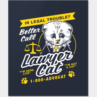 Lawyer Cat I'm Not A Cat Posters and Art